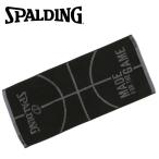 スポルディング BASKETBALL ジャカードタオル ボールモチーフ ブラック SAT211110