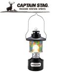 キャプテンスタッグ CAPTAIN STAG アウトドア ツインライト LEDランタンステンドグラス風シート付 ブラック UK-4033 UK4033