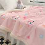 リーナ・ベル ブランケット  毛布 シングル  おしゃれ 暖かい 綿 軽量 オフィス オールシーズン おしゃれ かわいい ふわふわ  洗える100x150cm