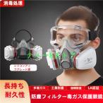 防塵マスク 防毒マスク 防塵ゴーグル PM2.5 防塵 マスク ゴーグル 活性炭フィルター付き 防じんマスク 粉塵 保護マスク 防護マスク