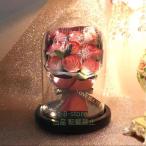 プリザーブドフラワー 花 母の日 退職祝い 誕生日 ブーケ 造花 フラワー錦 ガラスカバー バラ 枯れない花 花束 ライトおしゃれ ガラスドーム ギフトプレゼント