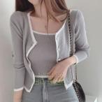 ニットカーディガン キャミ 2点セッ