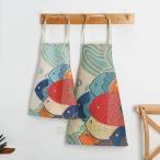 親子エプロン エプロン 撥水 おしゃれ お揃い ペアエプロン 子供用 大人用 和柄 リネンエプロン 料理教室 幼稚園 お手伝い プレゼント