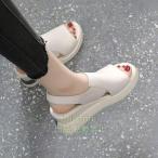 ショッピングウェッジソール サンダル レディース スポーツサンダル ウェッジソール スポサン 厚底 スニーカーサンダル サマー 通気 歩きやすい 夏 2023 カジュアル