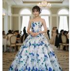  цветное платье синий оттенок голубого цветочный принт исполнение . платье свадьба платье фото свадьба длинное платье 7 номер 9 номер 11 номер 13 номер за границей . тип передний .. отправка в тот же день cd92102