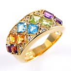 Yahoo! Yahoo!ショッピング(ヤフー ショッピング)アメジスト ペリドット ガーネット シトリン トパーズ 指輪 リング レディース マルチカラー 天然石 バゲットカット