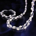 Yahoo! Yahoo!ショッピング(ヤフー ショッピング)パール 真珠 ネックレス レディース ブレスレット セット ガラスビーズ