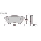 SBSブレーキパッド 316RQ YAMAHAカート (777-0316080)