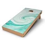 Design Skinz Marble Skin Set for Cornhole (Skin Only) - Swirling Mint Acryl