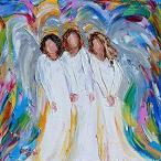 Angels three print - Karen Tarlton, 8x8, 12x12, 20x20, 30x30 inches