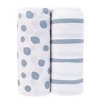 Adrienne Vittadini Bambini Jersey Cotton Pack N Play Sheets 2 Pack Stripes