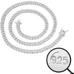 Solid 925 Sterling Silver - Miami Cuban Link Chain - Iced 6mm Micro Necklac