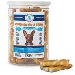 Texas Pet Company Chicken on a Stick Crunchy &amp; Chewy Jerky Wrapped Rawhide,