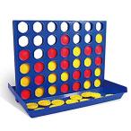 4 in A Row - Family Desktop Game 2 Player Party Board Game for Kids and Adu