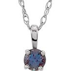 Ryan Jonathan Fine Jewelry Sterling Silver Imitation Alexandrite June Birth