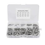 Machine Screws Set, Hexagon Socket Screws Set, 250 PCS M2/ M2.5/ M3 /M4/ M5