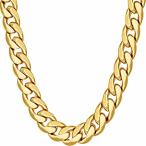 LIFETIME JEWELRY Miami Open Cuban Link Chain Necklaces 24k Real Gold Plated