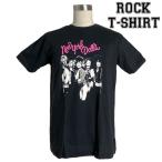 ロックTシャツ バンドTシャツ パンク New York Dolls ニューヨーク ドールズ メンバーイラスト Mサイズ Lサイズ XLサイズ 黒色