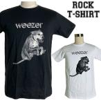 ロックTシャツ バンドTシャツ パンク Weezer ウィーザー 子犬 Mサイズ Lサイズ XLサイズ 黒色 白色