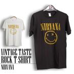 ヴィンテージロックtシャツ バンドtシャツ メンズ レディース パンク  Nirvana ニルヴァーナ ニルバーナ M L XLサイズ 黒色