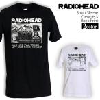 ロックtシャツ バンドtシャツ パンク RADIOHEAD レディオヘッド メンズ レディース Mサイズ Lサイズ XLサイズ 黒色 白色 ストリート系