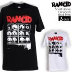 ロックtシャツ バンドtシャツ パンク ランシド Rancid カウンターロゴ メンズ レディース Mサイズ Lサイズ XLサイズ 黒色 白色 ストリート系