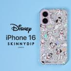 ショッピングダルメシアン iPhone 16 ケース 101匹わんちゃん クリア iPhone16 アイフォン16 ディズニー かわいい おしゃれ ダルメシアン スキニーディップ SKINNYDIP 正規品 スマホカバー