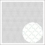 刺し子 ふきん 横田 ダルマ 籠目刺し 白地 一目刺し 1104