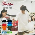 tシャツ メンズ 半袖 無地 Printstar プリントスター 5.6オンス ヘビーウェイト Vネック Tシャツ 00108-VCT 108vct インナー 通勤 通学 ユニフォーム XS-3XL
