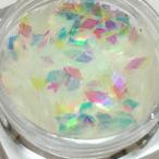 ダイヤのホログラムA/ミルキーホワイト/ネイル/レジン封入/オーロラ