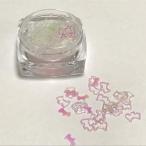 犬のホログラムB/ミルキーホワイト/オーロラ/クリア/わんこ/ネイル/レジン封入/アニマルモチーフ/動物