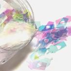 カップドリンクのホログラムA ハート ミルキーホワイト 半透明 ジュース 飲み物 レジン封入 パーツ ハンドメイド