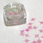 シャインのホログラムM 9mm ミルキーホワイト パリパリ オーロラ 光 キラキラ ネイル レジン封入 ハンドメイド