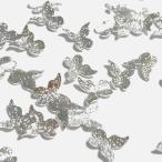 (10 шт. комплект ) маленький бабочка. декоративные элементы белый серебряный обычный обычный груша земля бабочка .chou бабочка ногти resin . входить детали ручная работа 