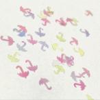 アンブレラのホログラムA ミルキーホワイト 傘 パラソル 梅雨 クリア ネイル レジン封入