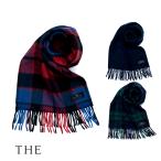 マフラー チェック カシミヤ メンズ THE (ザ) カシミヤマフラー MUFFLER 30×192cm 日本製 高級 メンズマフラー おしゃれ