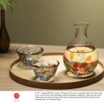 おしゃれ とっくり 津軽びいどろ 夏祭り 水風船のような徳利 おちょこ 3点セット 盃 日本酒 酒器 日本製