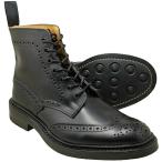 トリッカーズ カントリーブーツ ダイナイトソール ブラック Tricker's M2508 MALTON （BLACK BOX CALF) UK規格 ◆MADE IN ENGLAND◆