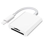 2in1 SDカードリーダー iPhone/iPadに適用 SD/MicroSDカード iOS最新対応 双方向データ転送 写真/動画/Word/Excle/PPT/PDF 高速転送 変換アダプター