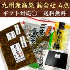 お歳暮 2023 冬ギフト 九州産高菜詰合せ 4点セット 九州 福岡 博多 国産 漬物 ギフト のし対応可 熨斗 送料無料