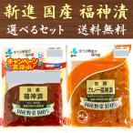 福神漬け 国産野菜100％ 選べる4袋 カレー福神 福神漬 国産 新進 送料無料