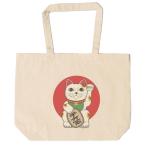 招き猫トートバッグキャンバス12o...