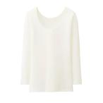 ユニクロ ヒートテック UネックT 9分袖 インナー 吸汗速乾 ストレッチ キッズ 子供用