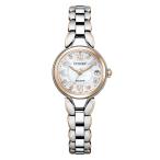 CITIZEN EXCEED シチズン エクシード ハッピーフライト 花 ラウンド シルバー×サクラピンク レディース腕時計 ES9474-67W