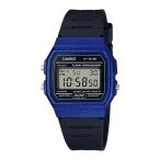  внутренний стандартный товар CASIO Collection Casio коллекция POP легкий тонкий черный × голубой унисекс наручные часы F-91WM-2AJH