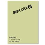 リンテック 色画用紙 ニューカラーR ４ツ切 100枚 [14] もえぎ 萌黄 (t0) NC124-4 四つ切