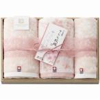 今治謹製 さくら紋織 桜染めフェイスタオル2P＆ウォッシュタオル(木箱入) SM2240 (送料込み) (-C6055-549-) | 内祝い ギフト 出産 結婚 快気祝い お返し 志