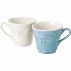 ショッピングウェッジウッド ウェッジウッド フェスティビティ マグ(アイボリー・ブルー)ペア (個別送料込み価格) (-C6008-517-) | 内祝い ギフト 出産 結婚 快気祝い お返し 志