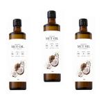 MCTオイル 360g×3本 フラット・クラフト ココナッツ由来100% 中鎖脂肪酸 中鎖脂肪酸率100% 添加物不使用 エムシーティオイル