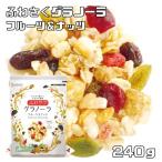 ショッピング日食 グラノーラ 240g フルーツ＆ナッツ ふわサク 日食 オーツ麦 シリアル 乾燥果実 玄米 5種シリアル 9種フルーツ＆ナッツ